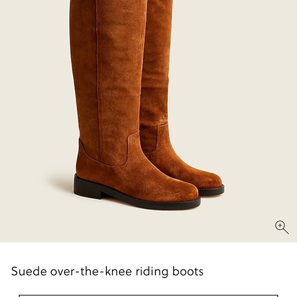 J.Crew Suede over the knee Suede Riding Boots like new BA770 sz 9 - Picture 5 of 9